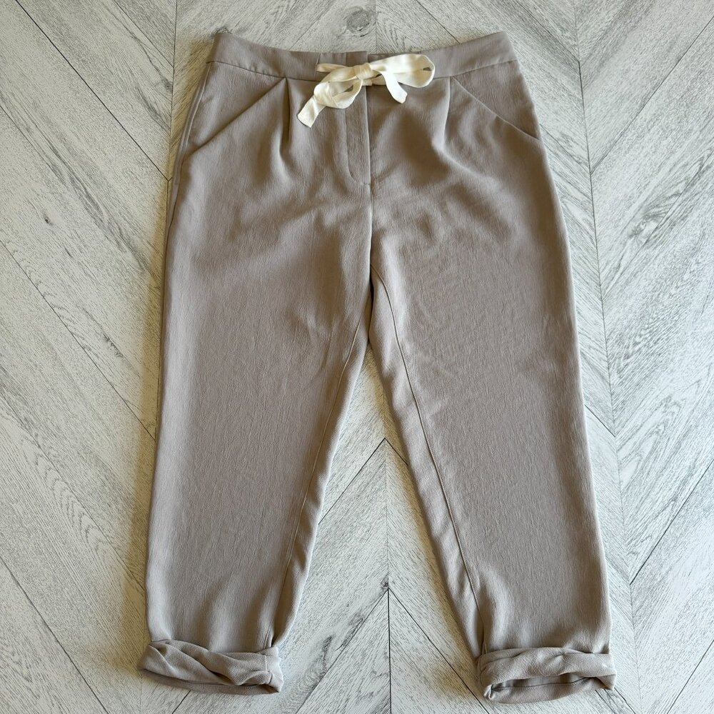Aritzia | Wilfred Allant Pant in Taupe Grey - Size 12 - Picture 2 of 11